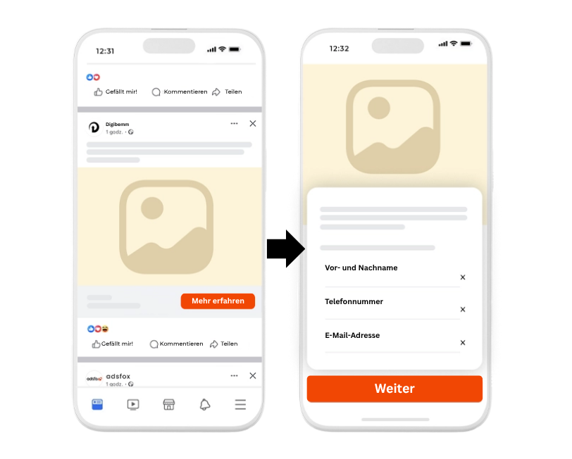 Digibemm Adsfox - Interaktive Social Media Posts für Lead-Generierung und Traffic